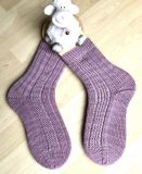 Handgestrickte Socken (38/39) Handfrbung